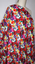 Artlux ~ 'Damson' Multi | White Marocaine Viscose Crepe ~ Made in Italy *Clearance Sale 30% Off